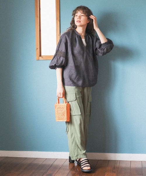 niko and...(ニコアンド)の「オリジナルループヒールサンダル(サンダル・レディース・アイボリー/ブラック・MEDIUM/LARGE)」の18枚目の写真