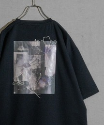 JOHN'S CLOSET | 【a】シルクタッチポンチ アブストラクトプリント BIG TEE(Tシャツ/カットソー)