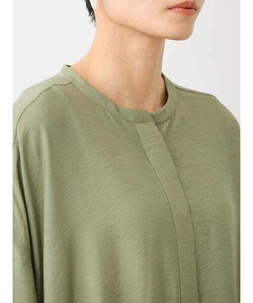 AMERICAN HOLIC(アメリカンホリック)の「接触冷感バンドカラー切替シャツワンピース(シャツワンピース・レディース・キャメル/カーキ/アイボリー/ブラック・M/L)」の17枚目の写真