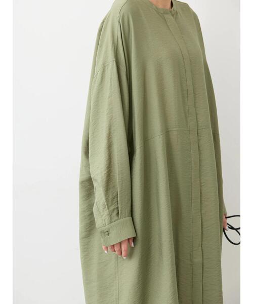 AMERICAN HOLIC(アメリカンホリック)の「接触冷感バンドカラー切替シャツワンピース(シャツワンピース・レディース・キャメル/カーキ/アイボリー/ブラック・M/L)」の18枚目の写真