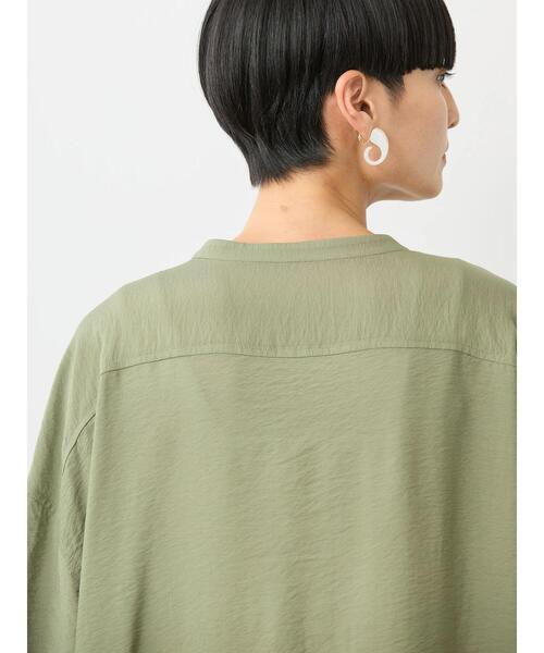 AMERICAN HOLIC(アメリカンホリック)の「接触冷感バンドカラー切替シャツワンピース(シャツワンピース・レディース・キャメル/カーキ/アイボリー/ブラック・M/L)」の21枚目の写真