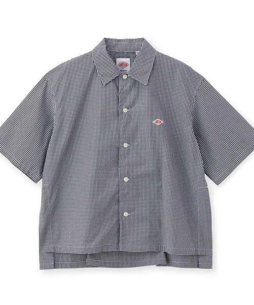 トップス DANTON COTTON POPLIN HALF SLEEVE SHIR 38 DANTON WOMEN'S COTTON POPLIN HALF SLEEVE SHIRT