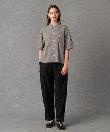 トップス DANTON COTTON POPLIN HALF SLEEVE SHIR 38 DANTON WOMEN'S COTTON POPLIN HALF SLEEVE SHIRT