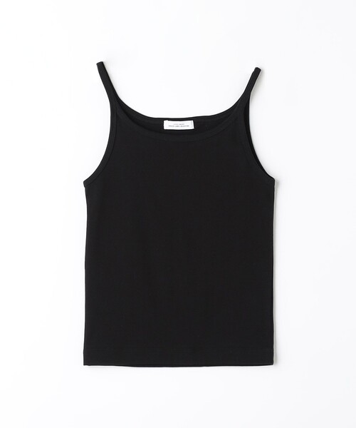 green label relaxing(グリーンレーベルリラクシング)の「Re`ep Cotton リープコットン タンクトップ(Tシャツ/カットソー・レディース・モカ/オフホワイト/ブラック・FREE)」の2枚目の写真