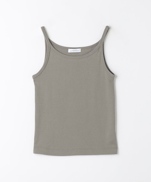 green label relaxing(グリーンレーベルリラクシング)の「Re`ep Cotton リープコットン タンクトップ(Tシャツ/カットソー・レディース・モカ/オフホワイト/ブラック・FREE)」の3枚目の写真