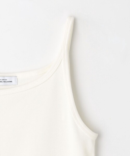 green label relaxing(グリーンレーベルリラクシング)の「Re`ep Cotton リープコットン タンクトップ(Tシャツ/カットソー・レディース・モカ/オフホワイト/ブラック・FREE)」の6枚目の写真