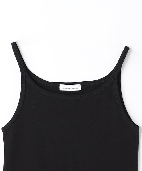 green label relaxing(グリーンレーベルリラクシング)の「Re`ep Cotton リープコットン タンクトップ(Tシャツ/カットソー・レディース・モカ/オフホワイト/ブラック・FREE)」の12枚目の写真