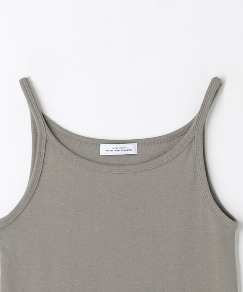 green label relaxing(グリーンレーベルリラクシング)の「Re`ep Cotton リープコットン タンクトップ(Tシャツ/カットソー・レディース・モカ/オフホワイト/ブラック・FREE)」の15枚目の写真