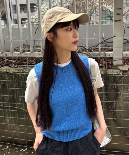 Birthday room（バースデイルーム）の「カラーニットベスト（ベスト・レディース・レッド/イエロー/ブルー・FREE）」の4枚目の写真