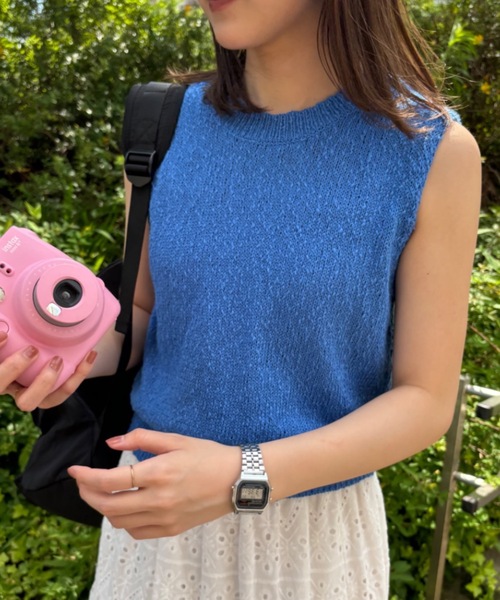 Birthday room（バースデイルーム）の「カラーニットベスト（ベスト・レディース・レッド/イエロー/ブルー・FREE）」の21枚目の写真