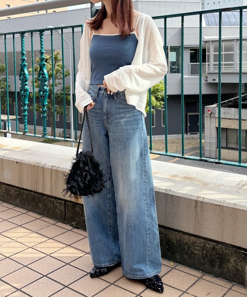 ISOOK(アイスー)の「【ISOOK / アイスー】フリンジ巾着バッグ / チュールバッグ フリンジバッグ ハンドバッグ ZOZOTOWN限定(ハンドバッグ・レディース・ブラック/ホワイト・FREE)」の13枚目の写真