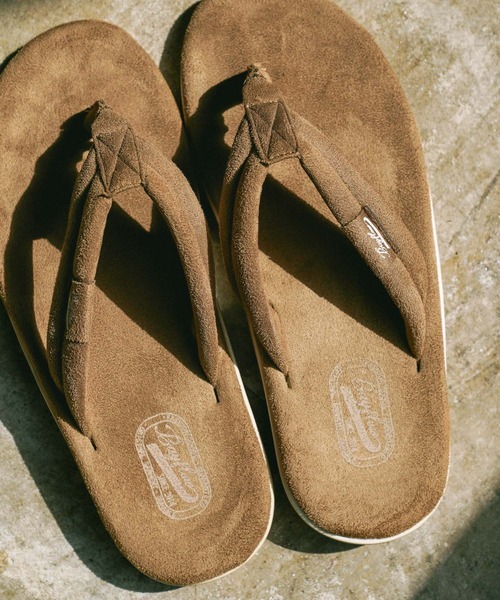 BAYFLOW(ベイフロー)の「フェイクスエードトングサンダル(サンダル・メンズ・グレー/ブラック/カーキ/ベージュ・MEDIUM/SMALL)」の4枚目の写真