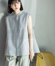 OPAQUE.CLIP | ドライタッチバックフリルブラウス【ストレッチ/イージーケア/吸水速乾/洗濯機洗い可】(シャツ/ブラウス)