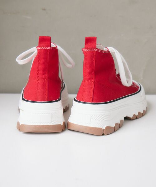 RETRO GIRL(レトロガール)の「厚底ハイカットスニーカー(スニーカー・レディース・ブラック/オフホワイト/レッド・MEDIUM/LARGE/SMALL)」の17枚目の写真