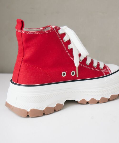 RETRO GIRL(レトロガール)の「厚底ハイカットスニーカー(スニーカー・レディース・ブラック/オフホワイト/レッド・MEDIUM/LARGE/SMALL)」の19枚目の写真