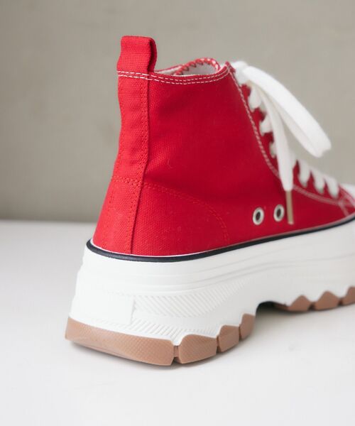RETRO GIRL(レトロガール)の「厚底ハイカットスニーカー(スニーカー・レディース・ブラック/オフホワイト/レッド・MEDIUM/LARGE/SMALL)」の22枚目の写真