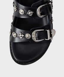 TOGA VIRILIS（トーガ ビリリース）の「SANDAL BLACK LEATHER