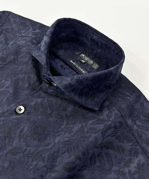 MICHEL KLEIN HOMME (ミッシェルクランオム)の「《日本製》ボタニカル柄七分袖シャツ(シャツ/ブラウス・メンズ・ブルー/ネイビー/パープル・MEDIUM/LARGE/X-LARGE)」の20枚目の写真