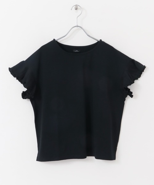 ITEMS URBANRESEARCH（アイテムズ アーバンリサーチ）の「ソデキリカエフレンチTシャツ（Tシャツ/カットソー・レディース・オフホワイト/カーキ/ブラック・FREE）」の14枚目の写真