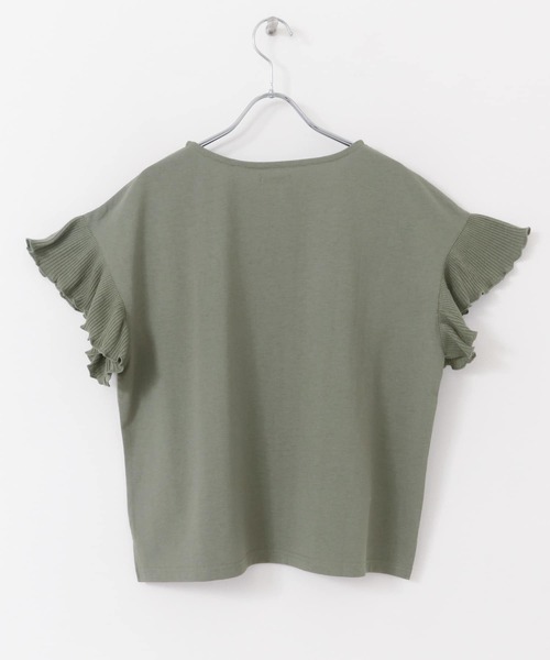 ITEMS URBANRESEARCH（アイテムズ アーバンリサーチ）の「ソデキリカエフレンチTシャツ（Tシャツ/カットソー・レディース・オフホワイト/カーキ/ブラック・FREE）」の11枚目の写真