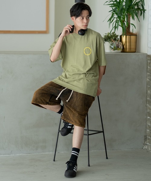 【CPGN】Blossom Bird ピグメントスウェットパンツ セール】ピグメント加工 スウェット ショートパンツ（スウェット