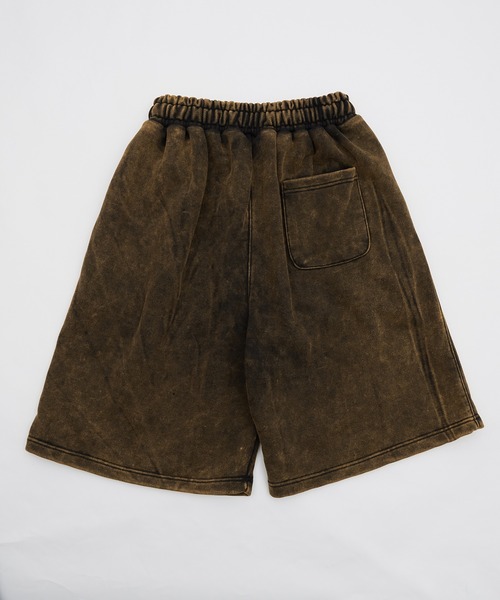 DIESEL P-ROWN ヴィンテージ加工 ロゴ スウェットショートパンツ セール】ピグメント加工 スウェット ショートパンツ(スウェット