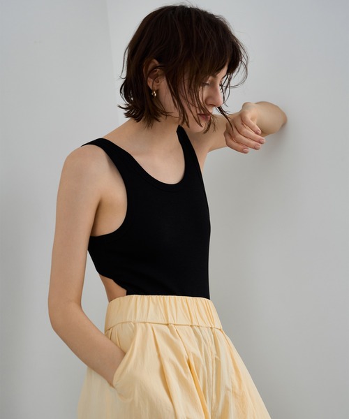 AKTE(アクテ)の「ヴィクトリアボディスーツ(Tシャツ/カットソー・レディース・ブラック/オフホワイト・FREE)」の18枚目の写真