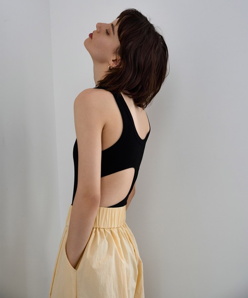 AKTE(アクテ)の「ヴィクトリアボディスーツ(Tシャツ/カットソー・レディース・ブラック/オフホワイト・FREE)」の19枚目の写真