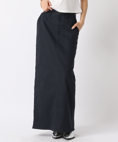 FOREVER 21（フォーエバー トゥエンティーワン）の「Iラインスカート（スカート・レディース・ネイビー/ブラウン・SMALL/MEDIUM）」の2枚目の写真