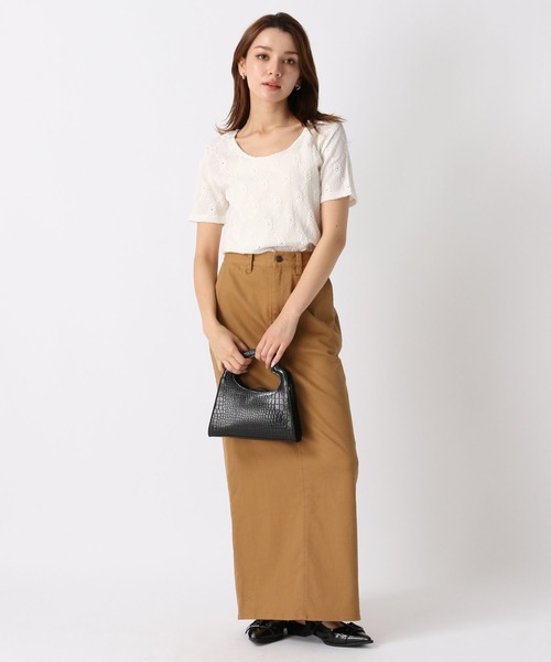 FOREVER 21（フォーエバー トゥエンティーワン）の「Iラインスカート（スカート・レディース・ネイビー/ブラウン・SMALL/MEDIUM）」の11枚目の写真