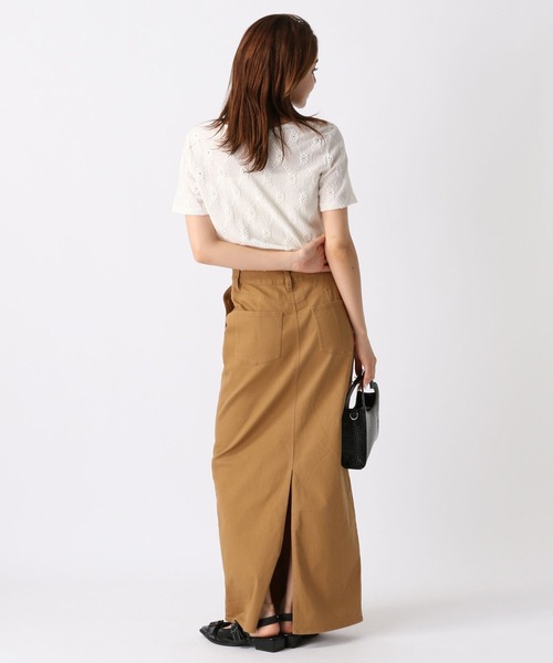 FOREVER 21（フォーエバー トゥエンティーワン）の「Iラインスカート（スカート・レディース・ネイビー/ブラウン・SMALL/MEDIUM）」の13枚目の写真