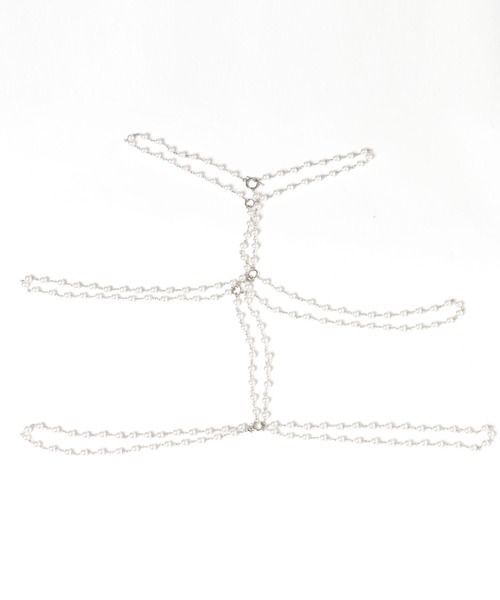 PAGEBOY(ページボーイ)の「パールハーネスネックレス(サスペンダー・レディース・ホワイト・FREE)」の5枚目の写真