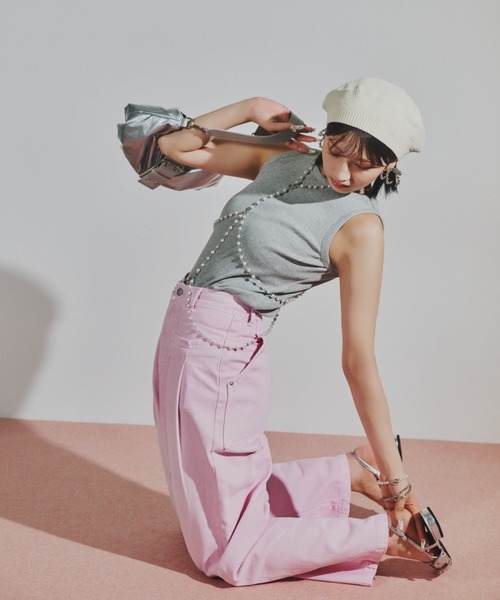 PAGEBOY(ページボーイ)の「パールハーネスネックレス(サスペンダー・レディース・ホワイト・FREE)」の13枚目の写真