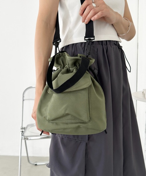 MHL. ショルダーバッグ バッグ WORN NYLON CANVAS レディース