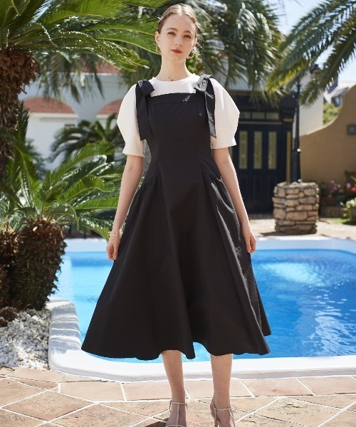 AndCouture リボンショルダー　ジャンスカ AND COUTURE（アンドクチュール）の「ショルダーリボン