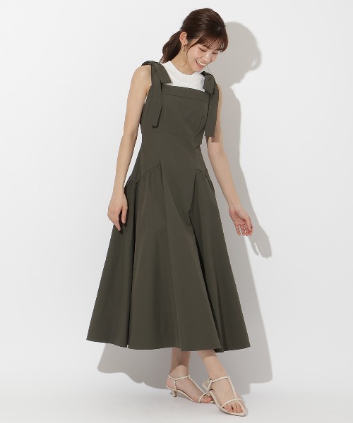 AndCouture リボンショルダー　ジャンスカ セール】ショルダーリボンジャンスカ（ワンピース）｜AND