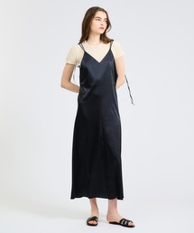 新品　ESTNATION グログランマキシワンピース ロング ブラック ESTNATION（エストネーション）の「ESTNATION / グログラン