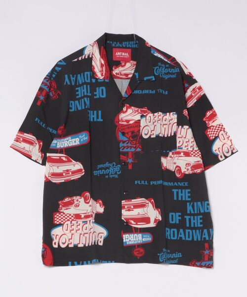 ANTIBAL（アンティバル）の「【ANTIBAL】レーヨンアロハ BIGシャツ（シャツ/ブラウス・メンズ・ブラック/ホワイト系その他・2/3）」の4枚目の写真