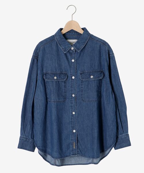 le.coeur blanc（ルクールブラン）の「フラップポケットデニムシャツ（シャツ/ブラウス・レディース・サックスブルー/ブルー・38）」の10枚目の写真