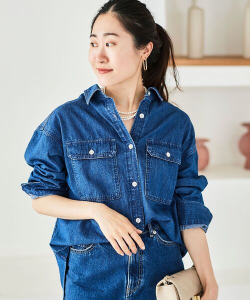 le.coeur blanc（ルクールブラン）の「フラップポケットデニムシャツ