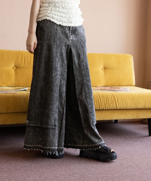 niko and...(ニコアンド)の「【NKJ 2024AW】DOUBLEKNEE DENIM(デニムパンツ・レディース・ブラック/ブラウン/インディゴブルー・MEDIUM/LARGE)」の7枚目の写真