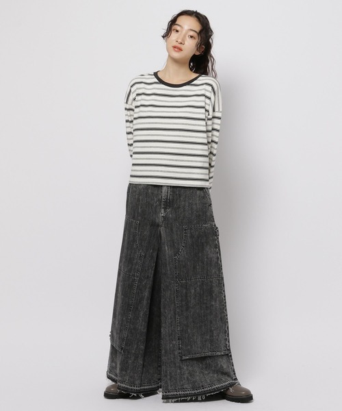 niko and...(ニコアンド)の「【NKJ 2024AW】DOUBLEKNEE DENIM(デニムパンツ・レディース・ブラック/ブラウン/インディゴブルー・MEDIUM/LARGE)」の21枚目の写真