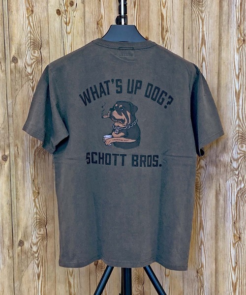 CHILL ROTTWEILER 半袖Tシャツ（Tシャツ/カットソー）｜schott（ショット）