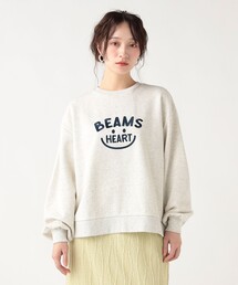 スマイル刺繍 クルースウェット