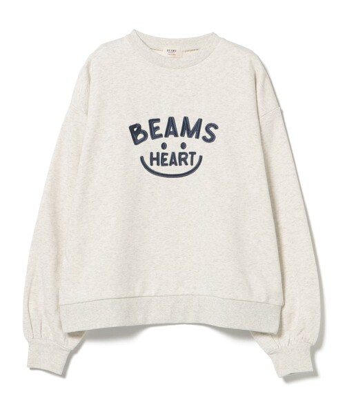 BEAMS HEART(ビームスハート)の「スマイル刺繍 クルースウェット(スウェット・レディース・ホワイト系その他/グレー/グリーン/ダークグリーン/チャコールグレー/レッド/ホワイト系その他6・FREE)」の19枚目の写真