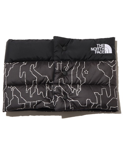 THE NORTH FACE(ザノースフェイス)の「THE NORTH FACE Nuptse Neck Gaiter / ザ・ノース・フェイス ヌプシ ネック ゲイター(ネックウォーマー/スヌード・メンズ・オレンジ/ブラック/グリーン/ブラック系その他/グレー・FREE)」の3枚目の写真