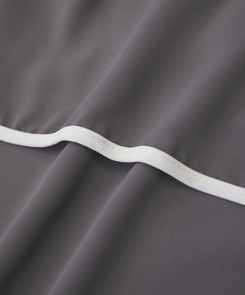 VIS（ビス）の「【洗える】ラッフルフリルバイカラーブラウス（シャツ/ブラウス・レディース・ホワイト系その他/ベージュ系その他/チャコールグレー/オフホワイト・FREE）」の15枚目の写真