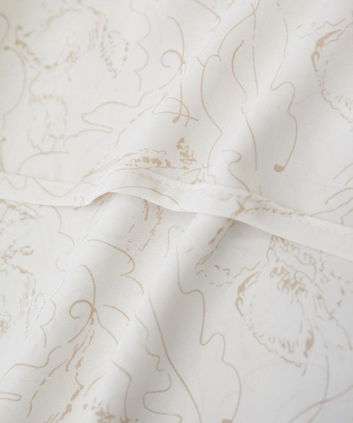 VIS（ビス）の「【洗える】ラッフルフリルバイカラーブラウス（シャツ/ブラウス・レディース・ホワイト系その他/ベージュ系その他/チャコールグレー/オフホワイト・FREE）」の17枚目の写真