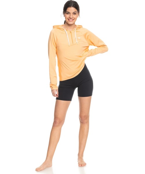 ROXY(ロキシー)の「PURE PURSUIT MESH HO/ロキシー速乾フィットネスハーフジップパーカー・フーディー(パーカー・レディース・オレンジ・X-SMALL/SMALL/MEDIUM)」の4枚目の写真