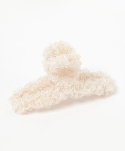 GLOBAL WORK（グローバルワーク）の「フワクルバンス/138717（バレッタ/ヘアクリップ・レディース・グレー/アイボリー/ブラック・ONE SIZE）」の2枚目の写真